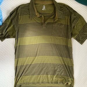 Alpine Design Men's Green Striped Shirt